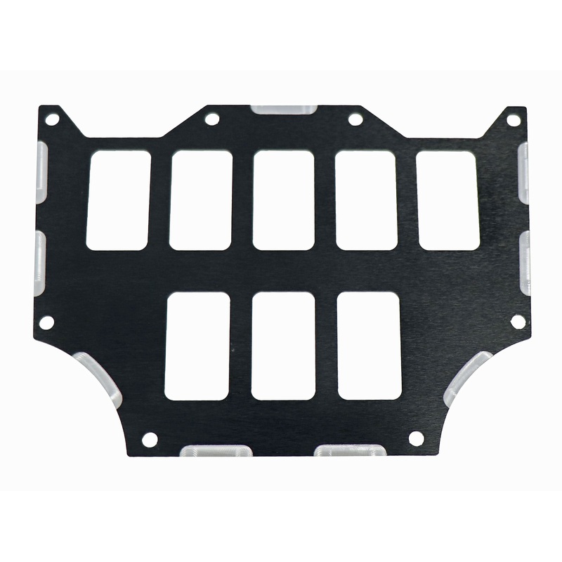 Switch Panel Center 8 Position Black Hon
