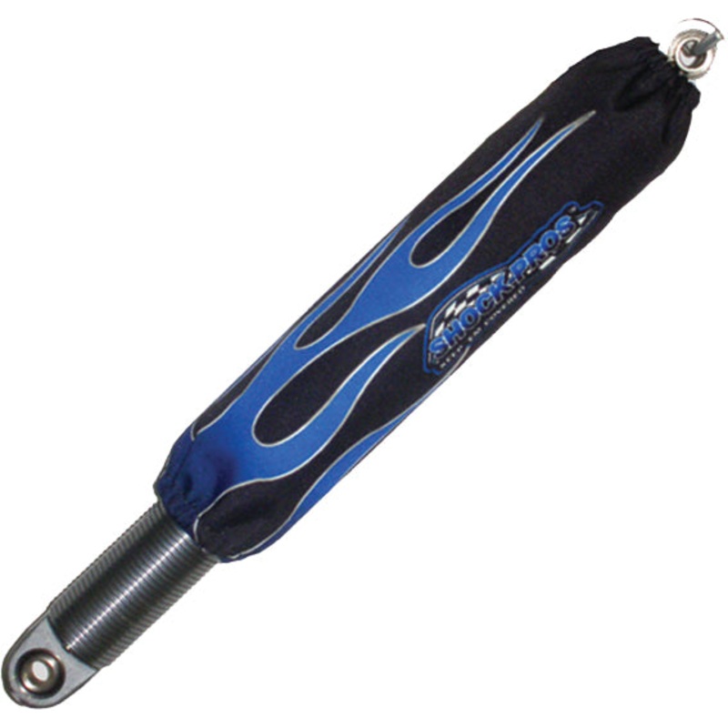 Shock Covers Black W/Blue Flames