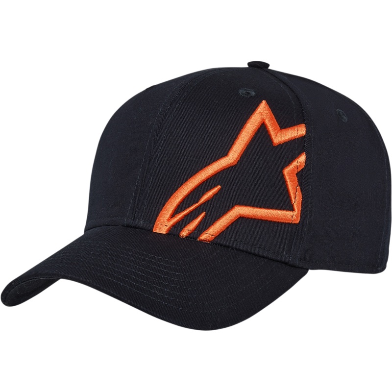 ALPINESTARS Corp Snap 2 Hat – Navy/Orange – One Size 1211810097032OS