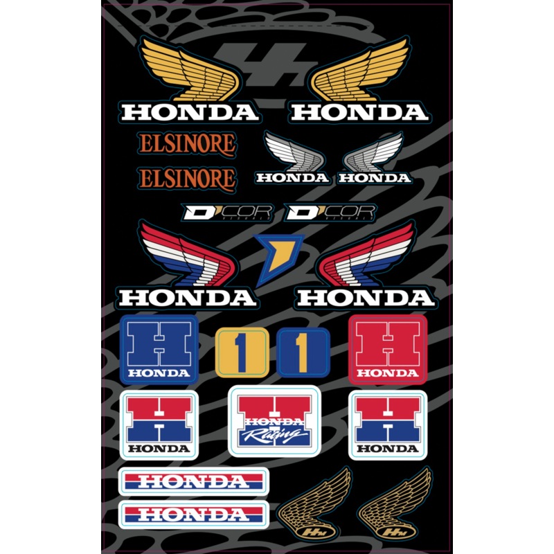 D’COR VISUALS Decal Sheet – Honda Retro