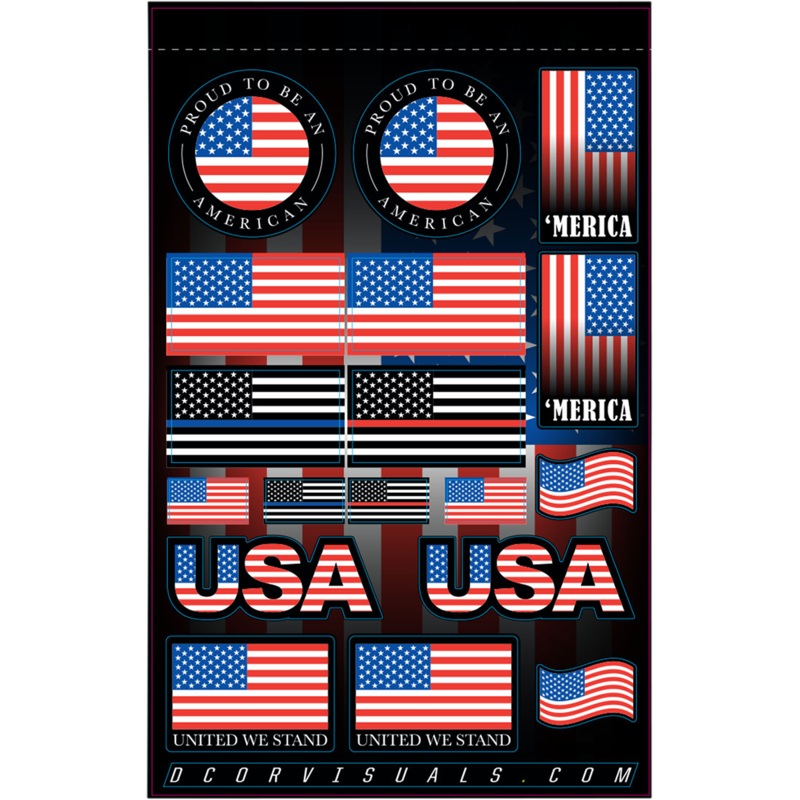 D’COR VISUALS Decal Sheet – USA