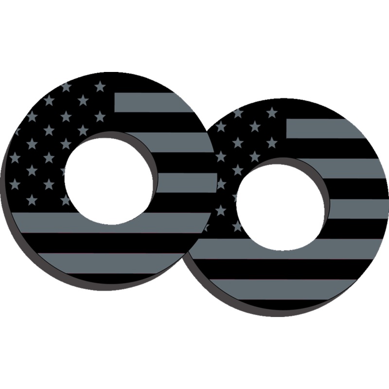 FACTORY EFFEX Grip Donuts – Flag Black/Gray 27-67200