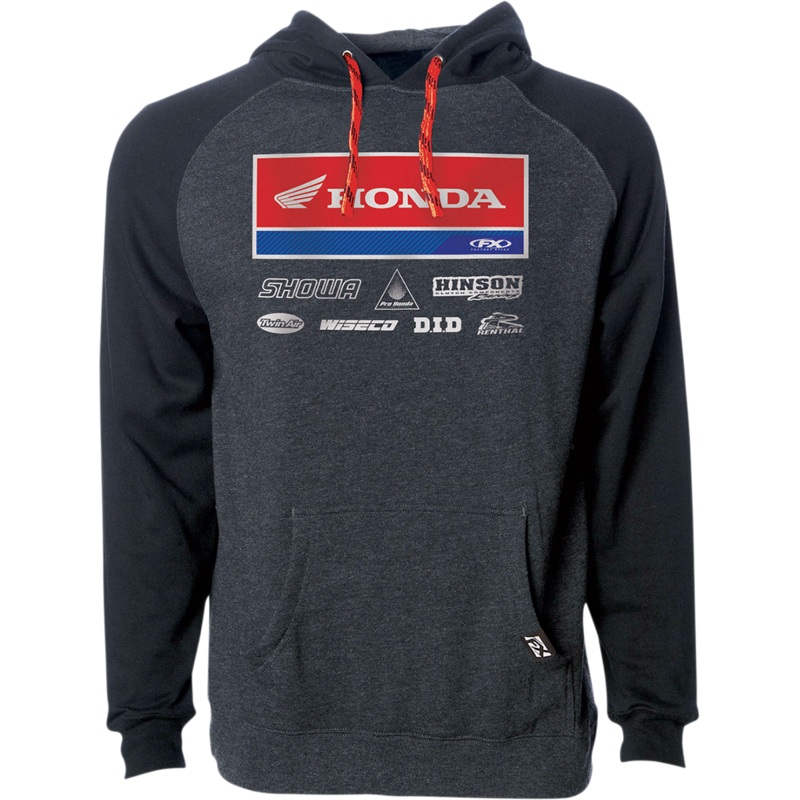 FACTORY EFFEX Honda 21 Racewear Hoodie – Charcoal/Black – 2XL 24-88328