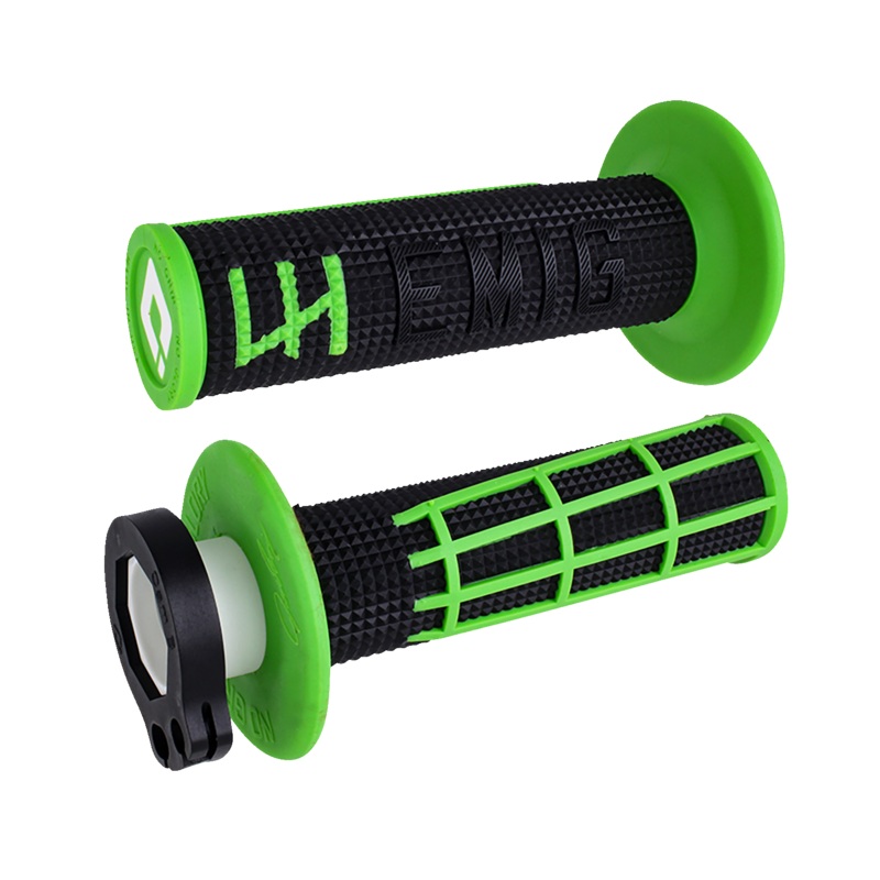 ODI Emig 2.0 Lock-On Grips – Black/Green H36E2BN