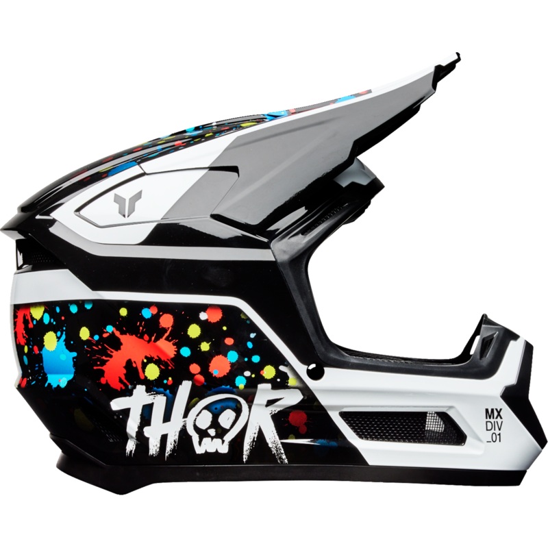 THOR Youth Fleet Helmet – Splat – Black – Medium 0111-1693