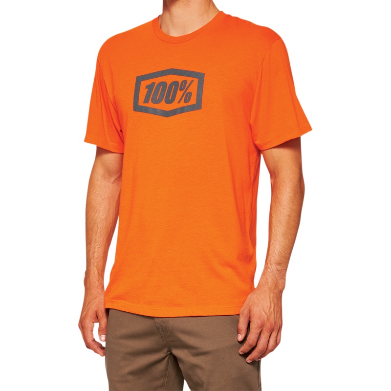 100% Icon T-Shirt – Orange – Medium 20000-00041