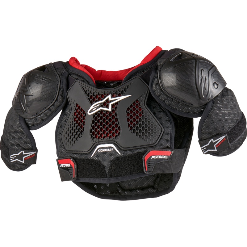 ALPINESTARS Youth Bionic Action Kickstart Chest Guard – Black/Red – 4/6 6740624-13-4/6