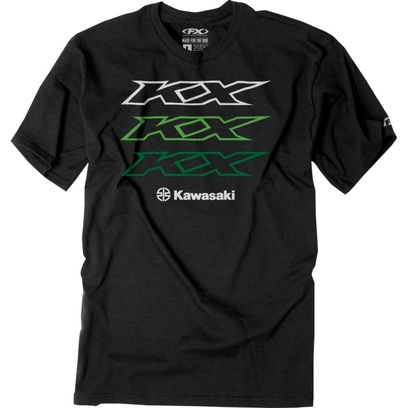 FACTORY EFFEX Kawasaki Repeater T-Shirt – Heather Charcoal – XL 26-87106