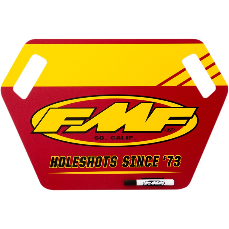 FMF Pit Board – Yellow/Red 010729