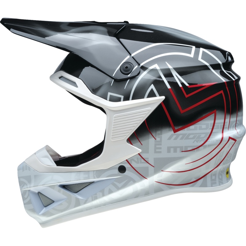 MOOSE OFFROAD F.I. 2.0 Helmet – Deceit – MIPS? – Black/White/Red – Large 0110-7992