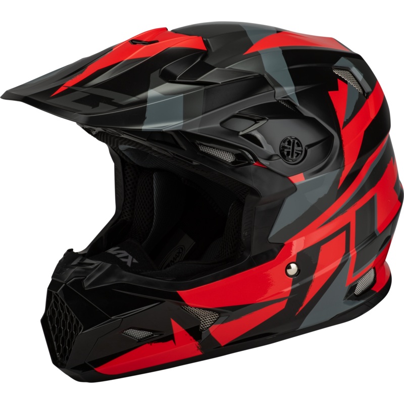 Mx 96s Splinter Helmet Black/Red Xl