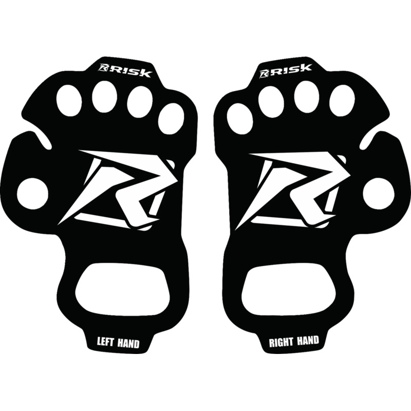 RISK RACING Ultra Thin Palm Protectors – Black – Small/Medium 12697