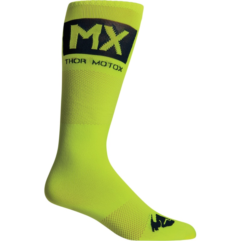 THOR MX Cool Socks – Acid/MIdnight Black – Size 6-9 3431-0665