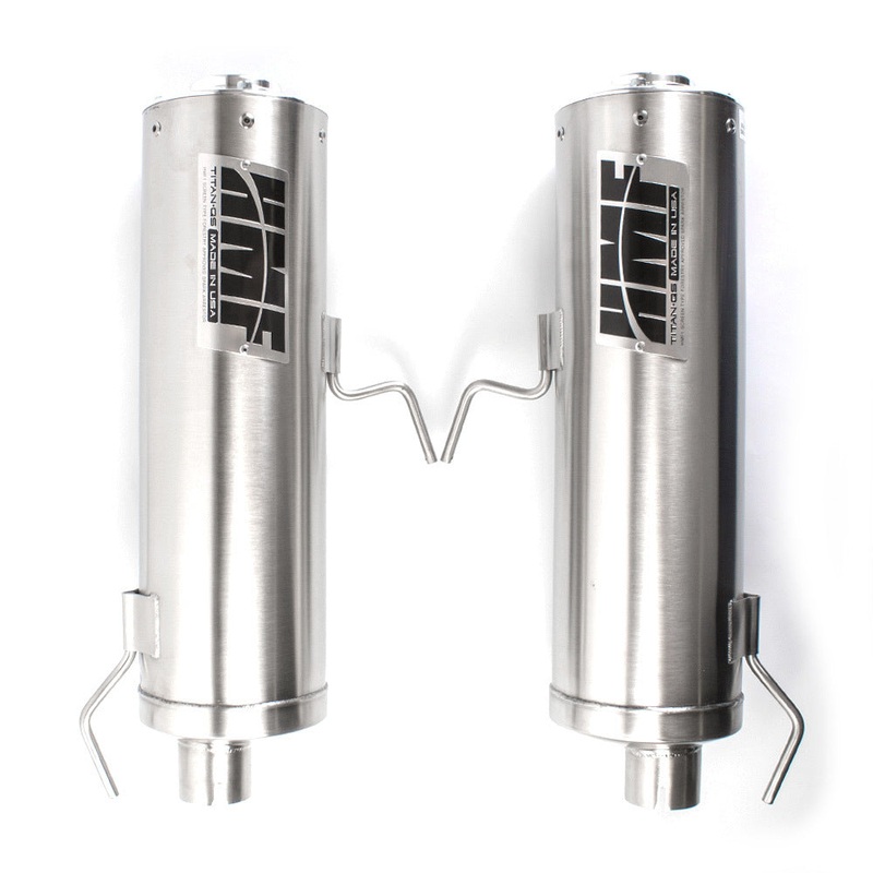 Titan Dual Slip On Stainless Exhaust