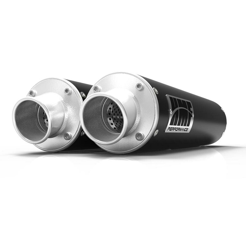 Utility Performance Dual Slip On Exhaust Black