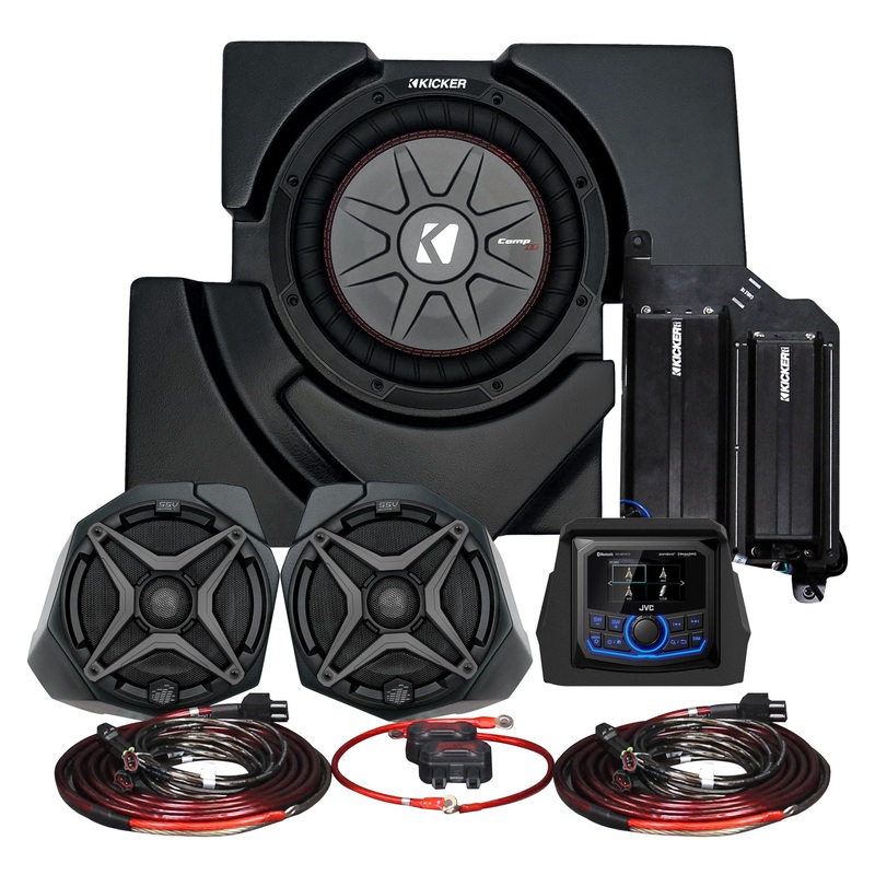 3 Speaker Plug And Play Kit W/ Jvc Mr1 Receiver And Camera