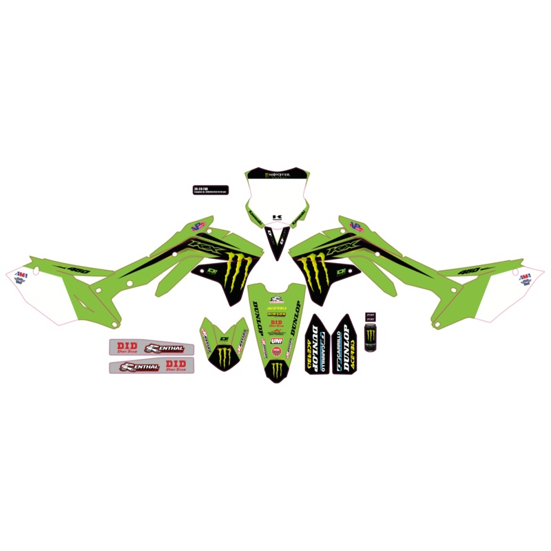 Graphic Kit 20 Monster Kaw Kx 125/250 (03 08)