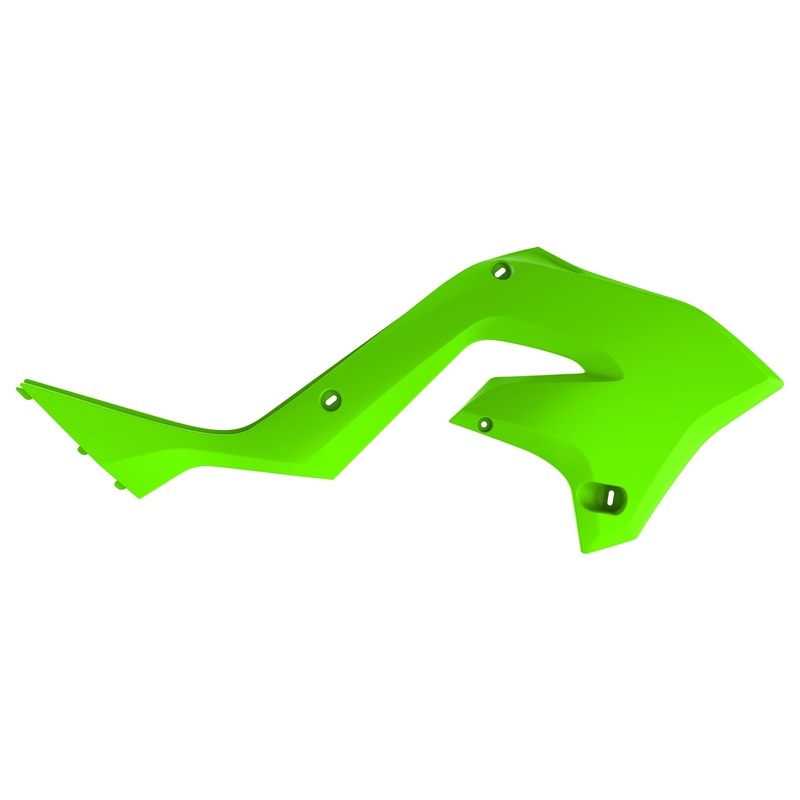 Radiator Scoops Restyling Lime Green Kaw