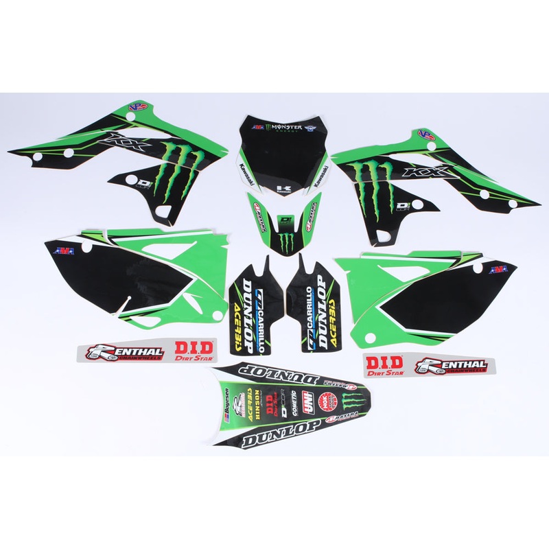16 Monster Kaw Complete Graphic Kit Black