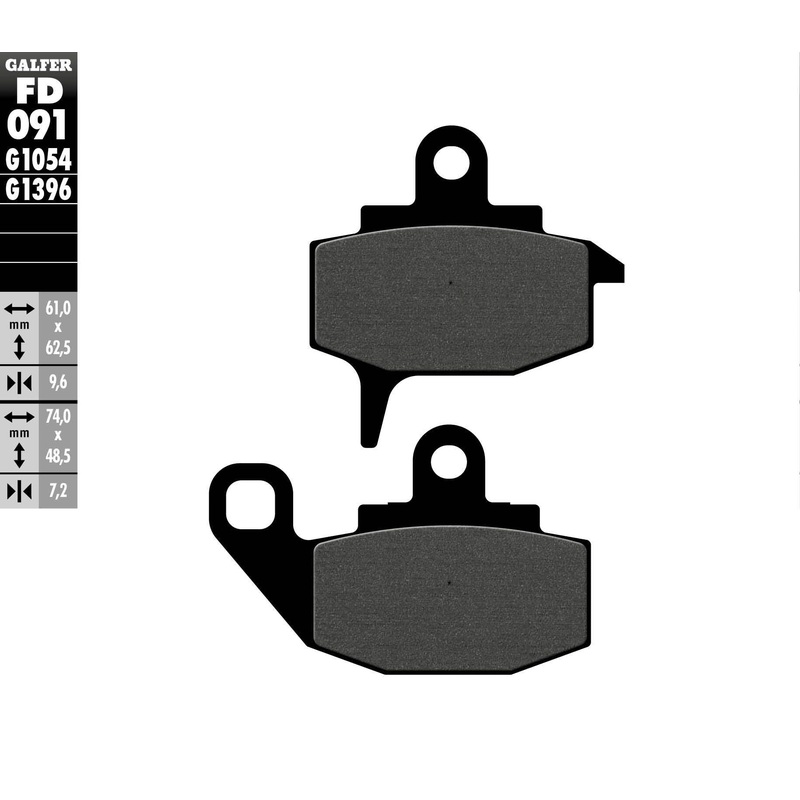 Brake Pads Semi Metallic Fd091g1054