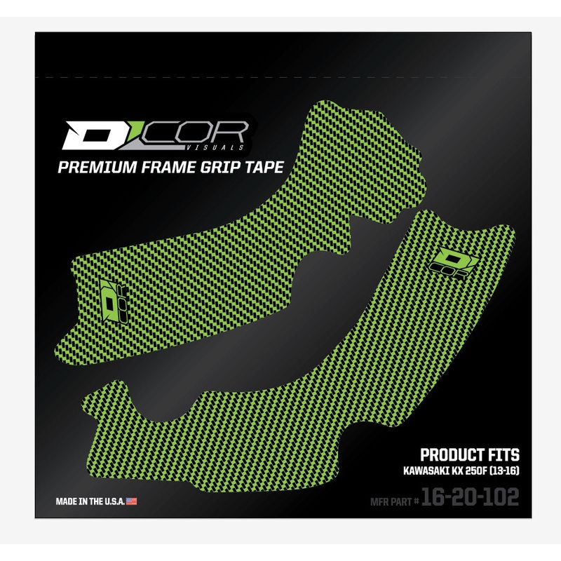 Frame Grip Guard Decal Green/Black