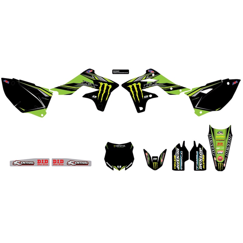 Kxf 250 Monster Complete Graphic Kit Black