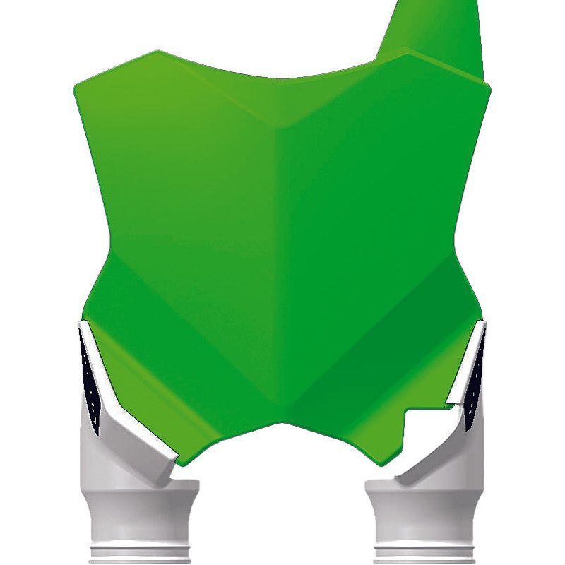 Front Number Plate Green/White