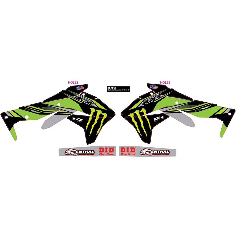 17 Monster Kaw Complete Graphic Kit