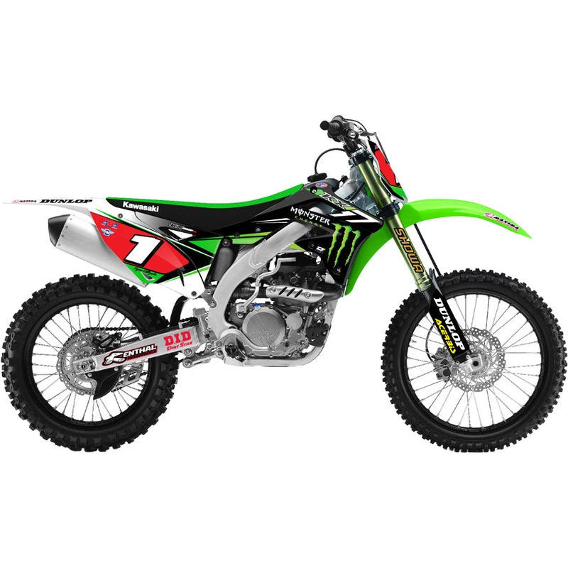 2014 Monster Energy Kawasaki Complete Kit (White)