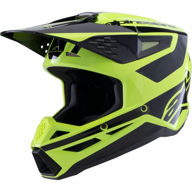 ALPINESTARS SM3 Helmet – Heat – Gloss Yellow Fluo/Black – Large 8301026-5011-L