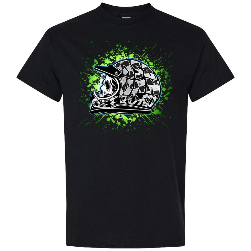 Osburn Offroad Name Helmet Green Tee