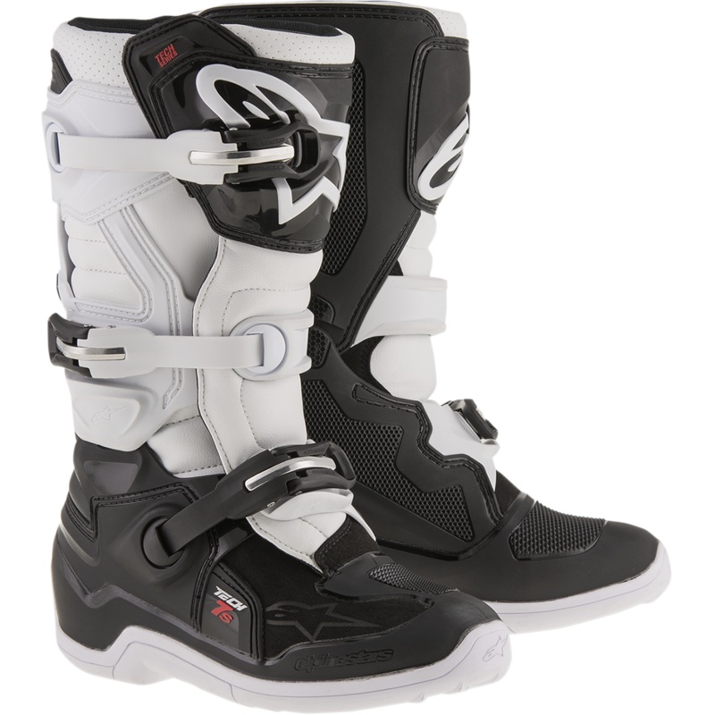ALPINESTARS Youth Tech 7S Boots – Black/White – US 4 / EU 37 2015017-12-4