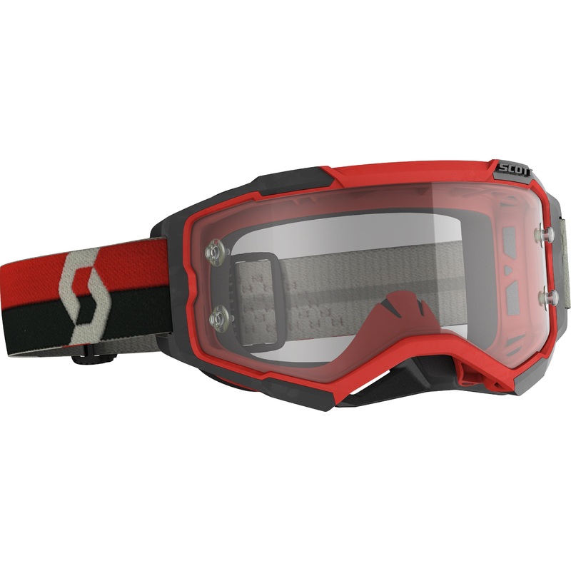 Fury Goggle Red/Black Clear Works Lens